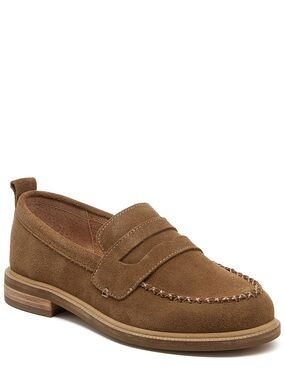 KELSI DAGGER BROOKLYN LENS SUEDE LOAFERS IN ARMADILLO 7.5 WIDE